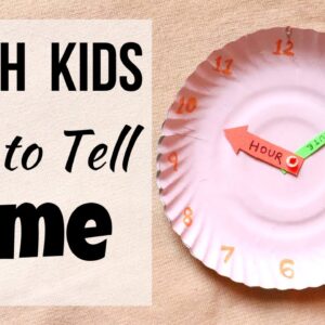 Clock DIY  | Teach Kids how to read Clock and tell Time | YouTube #Shorts | Paperplate Clock