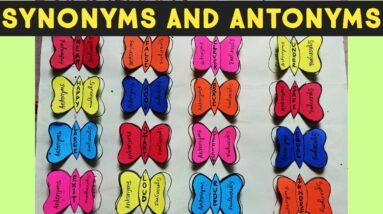 English TLM for Synonyms and antonyms | Easy english project to teach children |