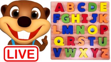 🔴 ABCs 123s + More | Kids Learn Alphabet Numbers Nursery Rhymes with Cartoons By Busy Beavers