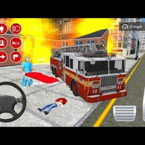 Real Fire Truck Driving Simulator: Extinguishing at Home - Android gameplay