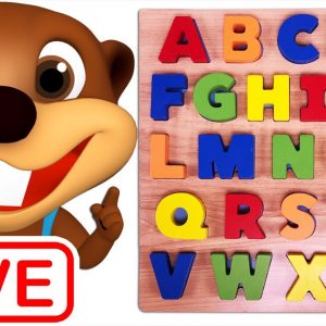 ðŸ”´ ABCs 123s + More | Kids Learn Alphabet Numbers Nursery Rhymes with Cartoons By Busy Beavers