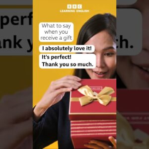 What to say when you receive a gift